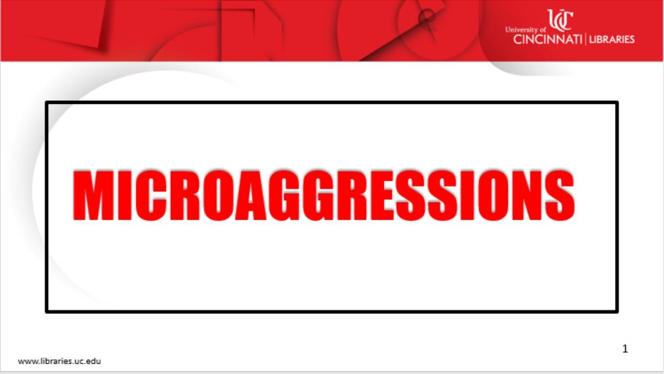 image of word microaggresions